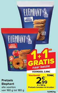 Pretzels tomaten en kruiden-Elephant