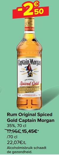 Rum original spiced gold captain morgan-Captain Morgan