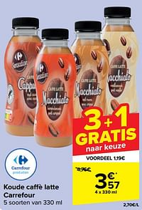 Koude caffè latte carrefour-Huismerk - Carrefour 