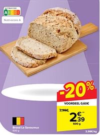 Brood le savoureux-Huismerk - Carrefour 