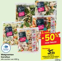 Promoties Wokgroenten om te bakken laotiaans recept + saus - Huismerk - Carrefour  - Geldig van 18/09/2024 tot 30/09/2024 bij Carrefour