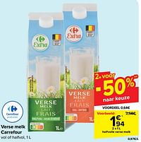 Halfvolle verse melk-Huismerk - Carrefour 