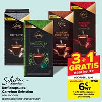 Koffiecapsules espresso nocciolita hazelnoot-Huismerk - Carrefour 