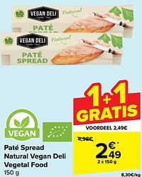 Paté spread natural vegan deli vegetal food-Vegan Deli