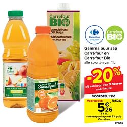 Sinaasappelsap met 3% pulp carrefour