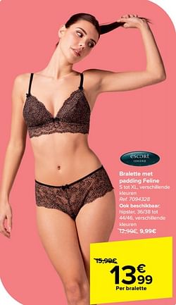 Bralette met padding feline