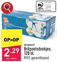 Promoties Brilpoetsdoekjes - Optiwisch - Geldig van 23/09/2024 tot 29/09/2024 bij Aldi