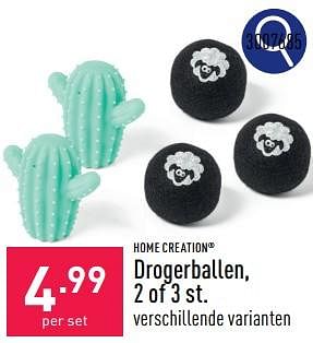 Promoties Drogerballen - HOME CREATION - Geldig van 23/09/2024 tot 29/09/2024 bij Aldi