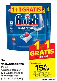 Set vaatwastabletten quantum regular-Finish