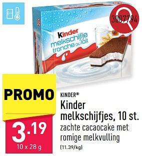 Promoties Kinder melkschijfjes - Kinder - Geldig van 23/09/2024 tot 29/09/2024 bij Aldi