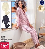 Promoties Pyjama - UP2Fashion - Geldig van 23/09/2024 tot 29/09/2024 bij Aldi