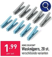 Promoties Wasknijpers - HOME CREATION - Geldig van 23/09/2024 tot 29/09/2024 bij Aldi