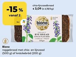 Biona chia-lijnzaadbrood