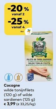 Cocagne wilde tonijnfilets of wilde sardienen-Cocagne