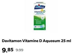 Davitamon vitamine d aquosum