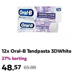 Oral-b tandpasta 3dwhite