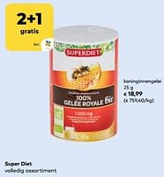 Promoties Super diet koninginnengelei - Super Diet - Geldig van 11/09/2024 tot 08/10/2024 bij Bioplanet