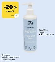 Promoties Urtekram bodylotion - Urtekram - Geldig van 11/09/2024 tot 08/10/2024 bij Bioplanet