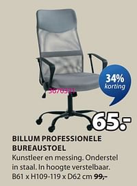 Billum professionele bureaustoel-Huismerk - Jysk