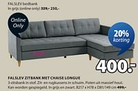 Falslev zitbank met chaise longue-Huismerk - Jysk