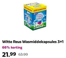 Witte reus wasmiddelcapsules