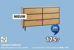 Odense commode 3+3 lades