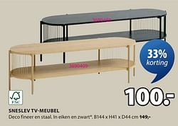 Sneslev tv-meubel