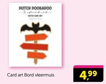 Promoties Card art bord vleermuis - Huismerk - Boekenvoordeel - Geldig van 14/09/2024 tot 22/09/2024 bij BoekenVoordeel