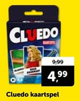 Promoties Cluedo kaartspel - Huismerk - Boekenvoordeel - Geldig van 14/09/2024 tot 22/09/2024 bij BoekenVoordeel