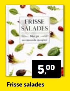 Promotions Frisse salades - Produit Maison - Boekenvoordeel - Valide de 14/09/2024 à 22/09/2024 chez BoekenVoordeel