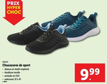 Promotions Chaussures de sport - Crivit - Valide de 18/09/2024 à 24/09/2024 chez Lidl