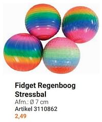 Fidget regenboog stressbal-Huismerk - Lobbes