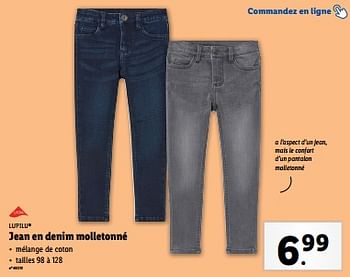 Promotions Jean en denim molletonné - Lupilu - Valide de 18/09/2024 à 24/09/2024 chez Lidl