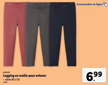 Promotions Legging en maille pour enfants - Lupilu - Valide de 18/09/2024 à 24/09/2024 chez Lidl