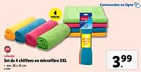 Promotions Set de 4 chiffons en microfibre xxl - Vileda - Valide de 18/09/2024 à 24/09/2024 chez Lidl