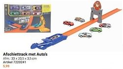 Afschiettrack met auto’s