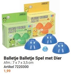 Balletje balletje spel met dier