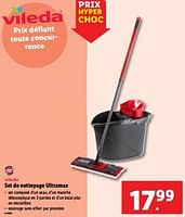 Promotions Set de nettoyage ultramax - Vileda - Valide de 18/09/2024 à 24/09/2024 chez Lidl