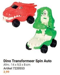 Dino transformeer spin auto-Huismerk - Lobbes