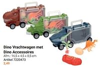 Dino vrachtwagen met dino accessoires-Huismerk - Lobbes