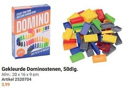 Gekleurde dominostenen