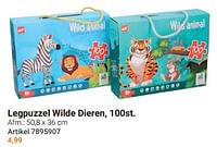 Promoties Legpuzzel wilde dieren - Huismerk - Lobbes - Geldig van 11/09/2024 tot 05/12/2024 bij Lobbes