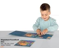 Magnetisch puzzelboek dino-Huismerk - Lobbes