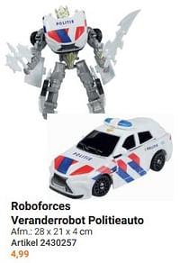 Roboforces veranderrobot politieauto-Toi Toys