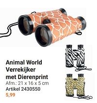 Animal world verrekijker met dierenprint-Huismerk - Lobbes