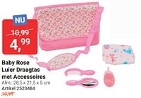 Baby rose luier draagtas met accessoires-Baby Rose