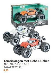 Terreinwagen met licht + geluid-Huismerk - Lobbes