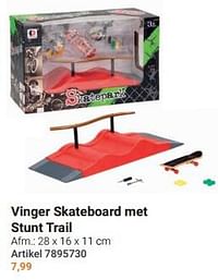 Vinger skateboard met stunt trail-Huismerk - Lobbes