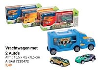 Vrachtwagen met 2 auto’s-Huismerk - Lobbes