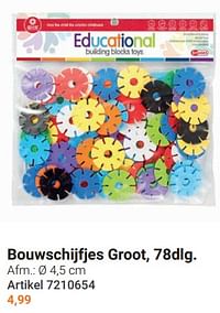 Bouwschijfjes groot-Huismerk - Lobbes